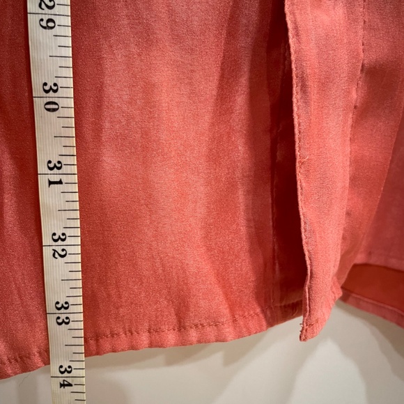 ADIDAS «silk like» blouse Woman, M (fits very large). Corail colour. Superbe! - Picture 9 of 16